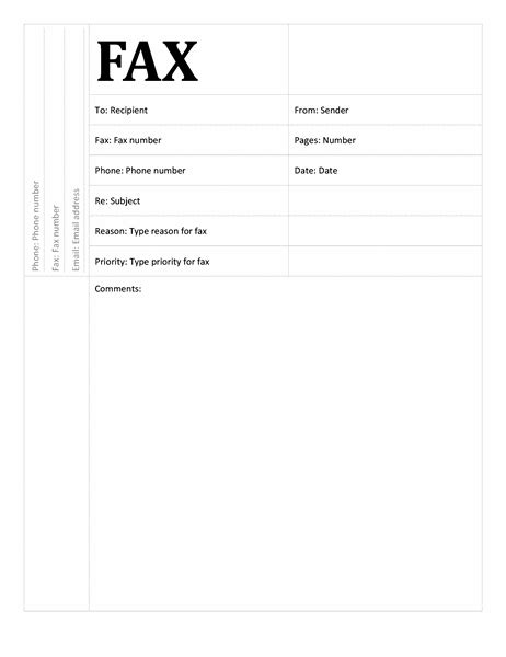 How To Fill Out A Fax Cover Sheet Generic Fax Cover Sheet Template