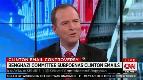 Rep Schiff On Cnns State Of The Union Discussing Subpoenas Of Clinton