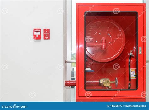 Fire Extinguisher And Fire Hose Reel Stock Image Image Of High Instrument