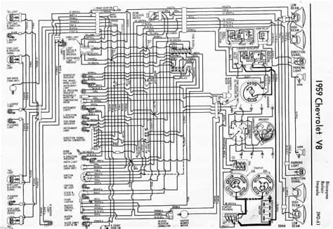 1959 Chevrolet V8 Impala Electrical Wiring Diagram | All ...