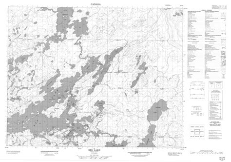 Red Lake On Maps Online Free Topographic Map Sheet 052n04 At 150000