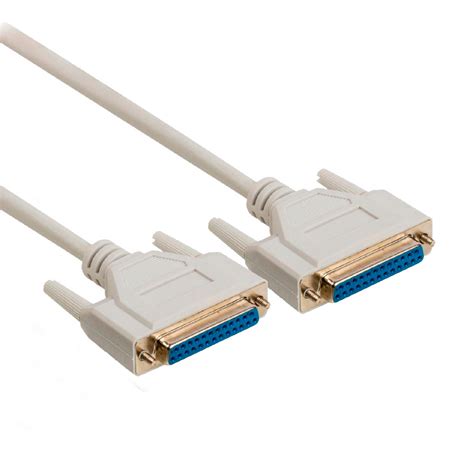 Cable Db25 Hembra Hembra Null Modem 2m Conectores Informatica