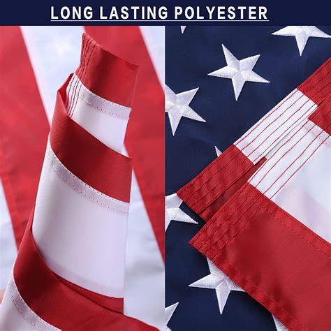 buy american flag 3x5 outside polyester us flags for outdoor indoor heavy duty durable deluxe