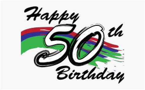 50th Birthday Clipart Graphic Design Free Transparent Clipart