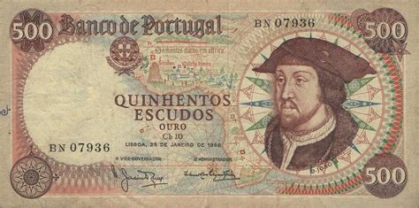 Banknote Index Portugal 500 Escudo P170a Sign3