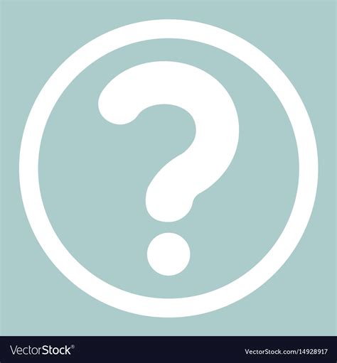 Question Mark In A Circle The White Color Icon Vector Image