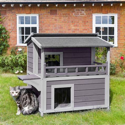 Tucker Murphy Pet Cat House For Outdoor Feral Cats Enclosure With