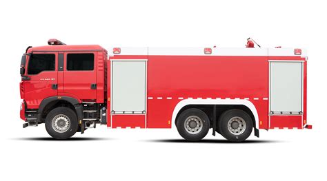 Howo Rear Twin Bridge Water Tank Fire Truck For Emergency Rescue 18
