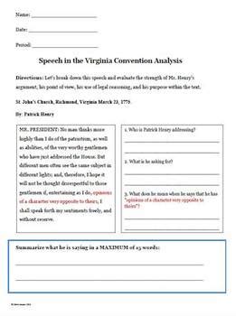 I Have A Dream And Speech In The Virginia Convention Analysis Unit