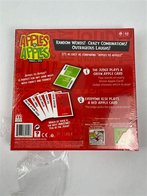 Apples To Apples Party In A Box Board Game Mattel New Contemporary Manufacture