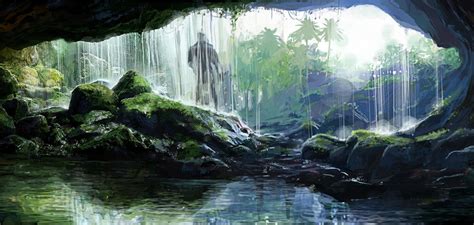 Cave Waterfall Pictures And Characters Art Far Cry 3 Waterfall Art