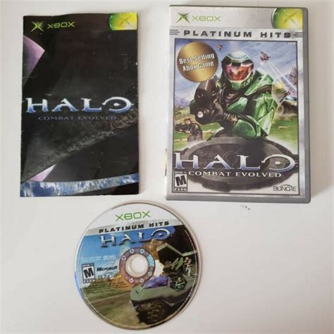 Halo Combat Evolved Microsoft Xbox Game Complete Game Case Manual