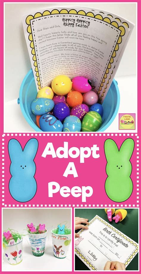 May it linger in your heart forever. Peep Activities for Kids - Adopt A Peep Easter writing ...