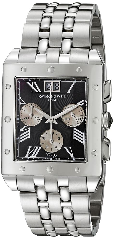 Raymond Weil Men S Tango Black Chronograph Dial Watch ST NEW EBay