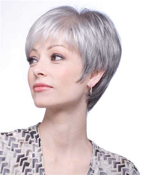 I'm taking short haircuts for women with thick hair, preferably above the neck (or chin). 14 Short Hairstyles For Gray Hair