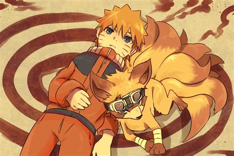 Nine Tailed Fox Naruto Cute Baby Kurama Art Bald