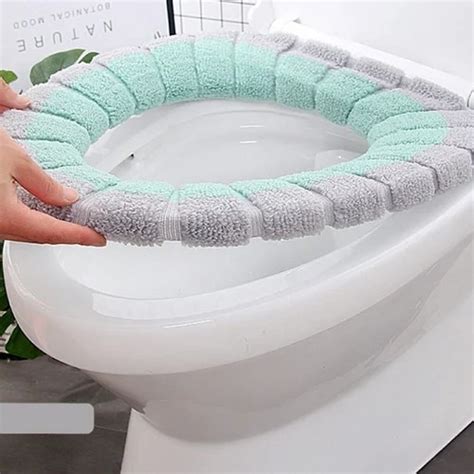 Terry Cloth Toilet Seat Lid Covers Velcromag