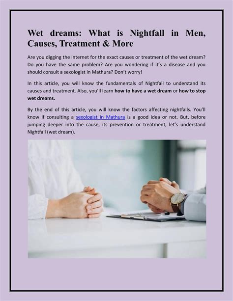 What Is Nightfall In Men Causes Treatment And More By Drskjain Issuu