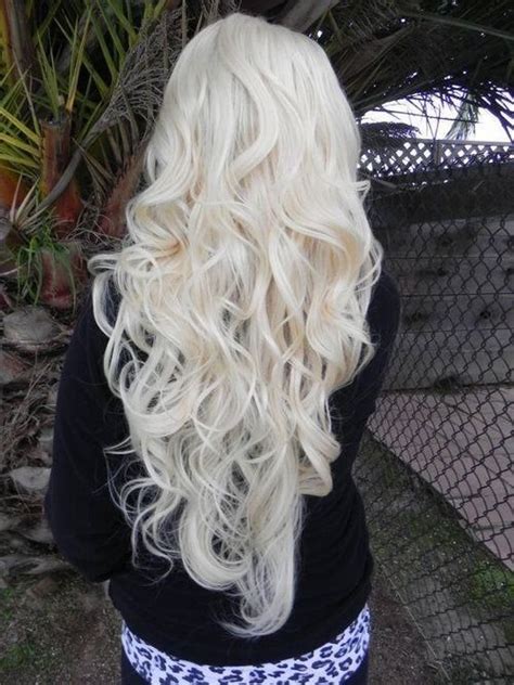 Great news!!!you're in the right place for white long hair. long, white blonde curly hair | coiffure | Pinterest ...