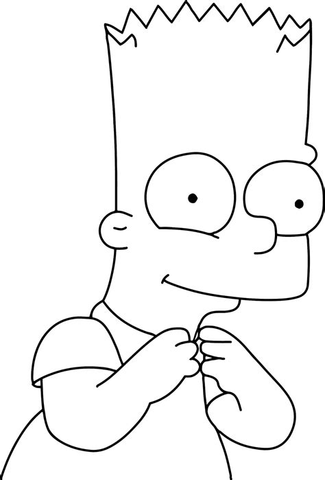 Imagenes De Bart Simpson Triste Para Dibujar Dibujo Para Imprimir Y