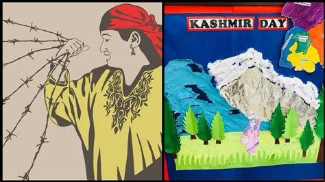 Easy Kashmir Day Drawing For Kids 365 Daily Things To Draw Step By Step