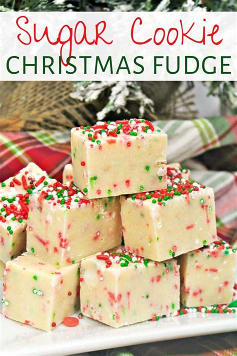 Sugar Cookie Christmas Fudge Recipe Only 5 Ingredients