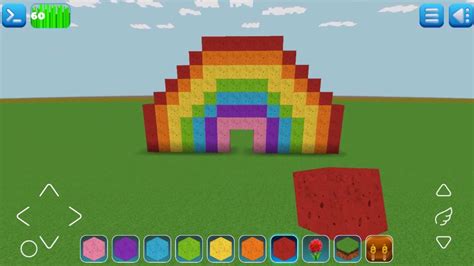 How To Build Small Rainbow🌈 Realmcraft Free Game In Minecraft