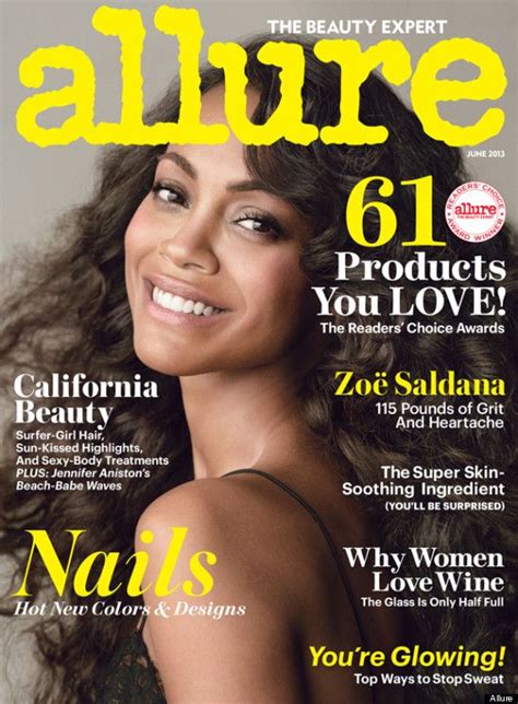 Zo Salda A Poses Nude For Allure Cover Says She Might End Up With A