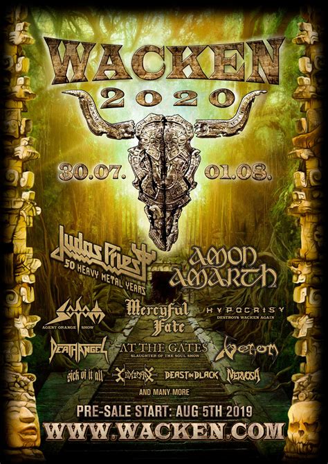 10, 2020, in west hartford, conn. WACKEN OPEN AIR 2020 Tickets | www.metaltix.com