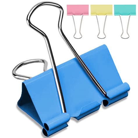 Buy Inch Extra Large Binder Clips Pack Assorted Colors Colored Jumbo Paper Clips Big