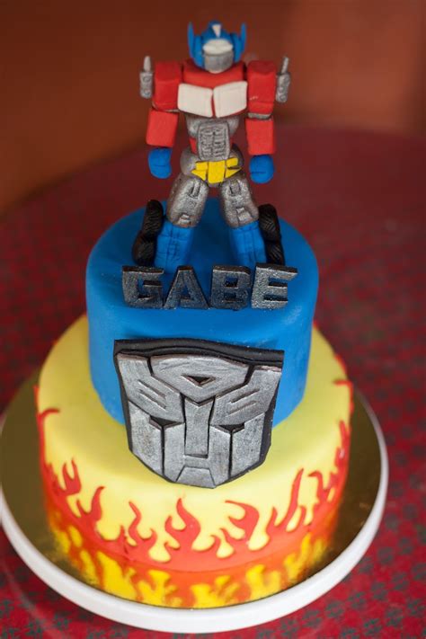 Optimus Prime Transformer Fondant Cake ~ Cakes By Edilyn