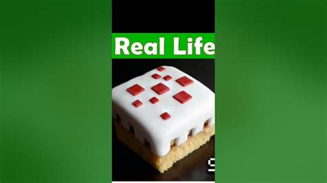 Minecraft Food In Reallife Vs Minecraft Part 19 Ytshorts Shorts