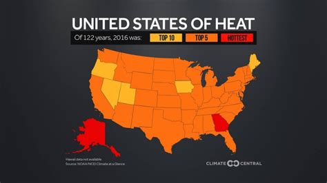 Noaa 2016 Second Hottest On Record In Us Dans Wild Wild Science