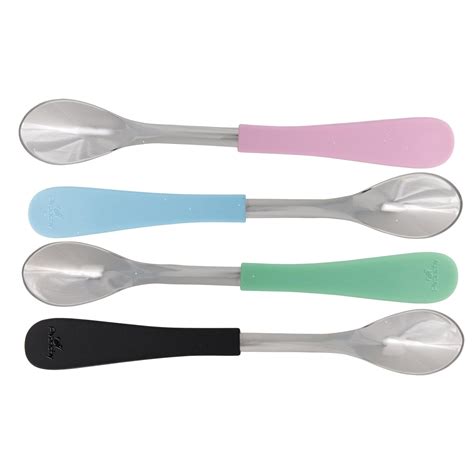 Avanchy Stainless Steel Infant Spoons 2 Pack Younger Babies Baby