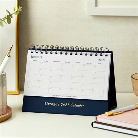 Personalised Traditional 2021 Desk Calendar By Martha Brook | notonthehighstreet.com
