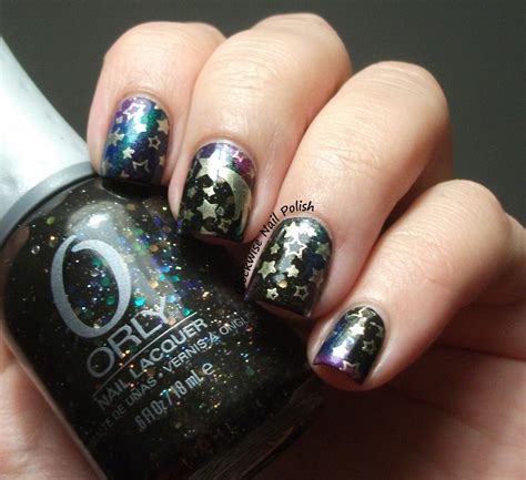 The Clockwise Nail Polish Orly Androgynie And Shooting Star Nail Art