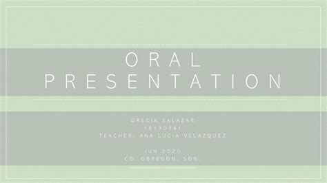 Ulbs sample script for form 5 studentsfull description. ORAL PRESENTATION - ENGLISH 3 - YouTube