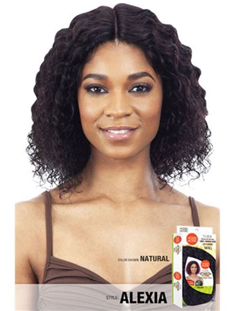 Model Model Nude Brazilian Human Hair Center Lace Part Wig Alexia