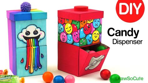 How To Make A Candy Dispenser Easy Diy Paper Craft Youtube