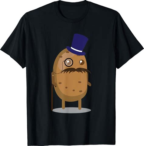 Detective Potato With Moustache And Magnifying Glass T Shirt