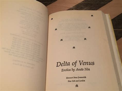 Delta Venus By Anais Nin Erotica Book