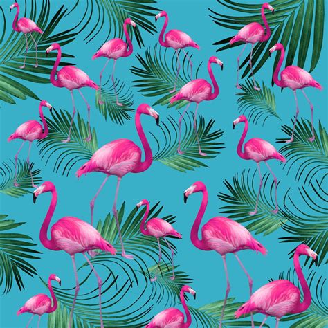 Summer Flamingo Palm Vibes 2 Wallpaper Happywall