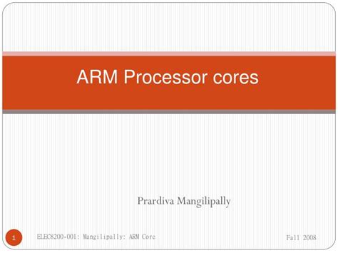 Ppt Arm Processor Cores Powerpoint Presentation Free Download Id