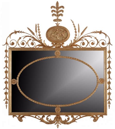 Hand Carved Period Giltwood Mirror Overmantle Mirrors From Brights Of