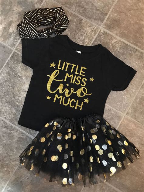 Little Miss Two Much Toddler T Shirt Little Miss Birthday Etsy Girl