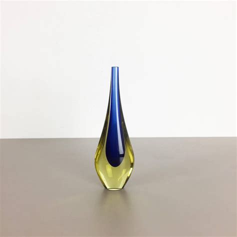 Small 1960s Murano Glass Sommerso Single Stem Vase By Flavio Poli Italy For Sale At 1stdibs