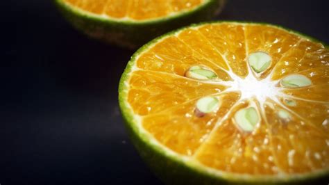 Wallpaper Orange Citrus Cut Hd Picture Image