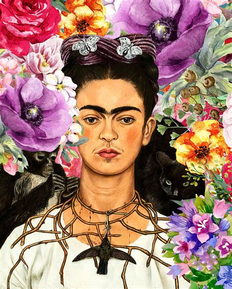 Frida Kahlo I Paint Flowers Flowers Bhq