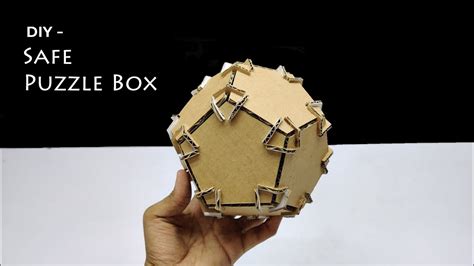 How To Make Safe Puzzle Box Amazing Diy From Cardboard Youtube