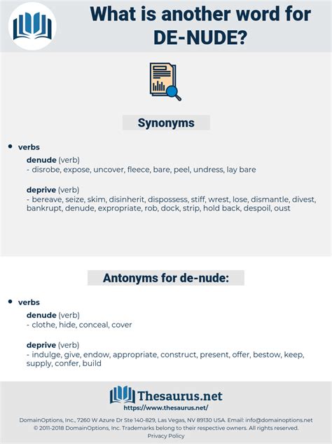 Synonyms For De Nude